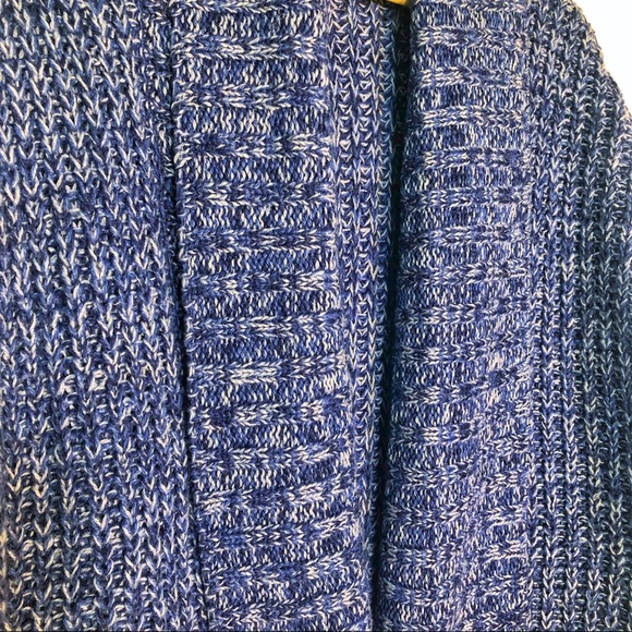 Blue Larry Levine Knit Sweater with Pockets - Picture 6 of 6
